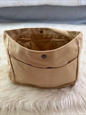 Portland Canvas Tote Insert Organizer - Camel/Tan